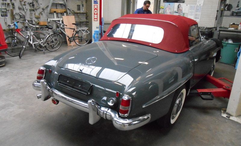 Restauratie oldtimer Mercedes-Benz SL190