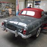 Restauratie oldtimer Mercedes-Benz SL190 1